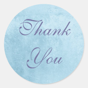Blue Thank You Sticker