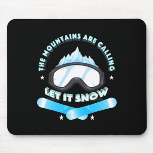 Blue The Mountains Are Calling Cool Novelty  Mouse Mat