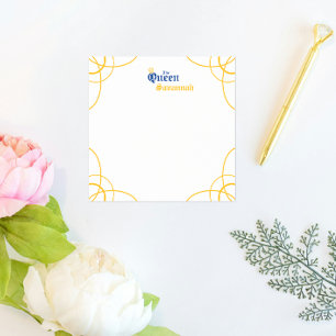 Blue The Queen Square Post-it Notes