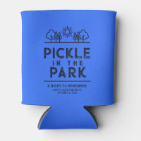 Blue Themed Birthday Party Pickleball Paddle