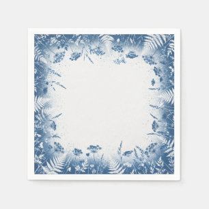 Blue Thistle Eucalyptus Reception Napkins