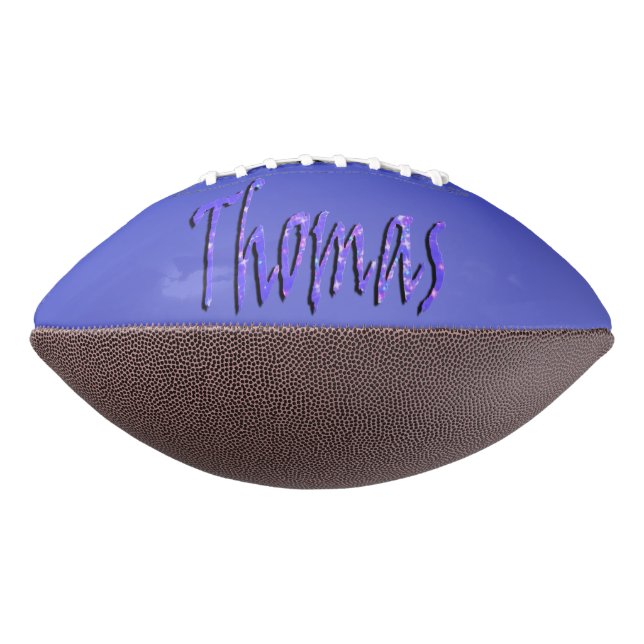 Blue Thomas Name Logo, American Football (Rotated 270)