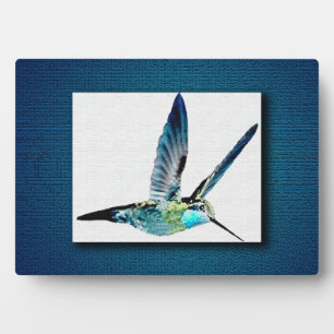 Blue Throated Hummingbird Plaque