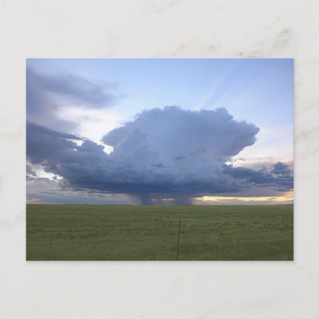 Blue Thunderhead Postcard (Front)