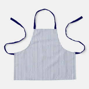 Blue ticking stripe Kids Apron