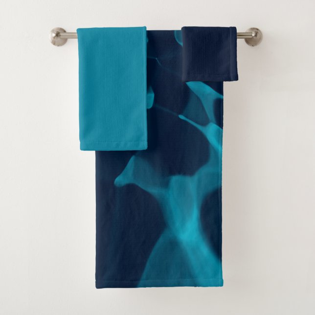 Blue Tie dye  Bath Towel Set (Insitu)