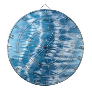 Blue Tie Dye Dart Board