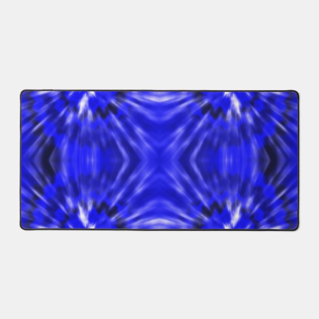Blue Tie Dye Desk Mat (Front)
