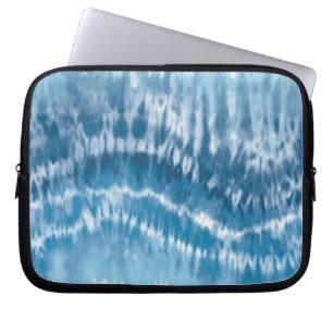 Blue Tie Dye Laptop Sleeve