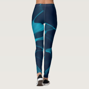 Blue Tie-dye Leggings