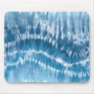 Blue Tie Dye Mouse Pad