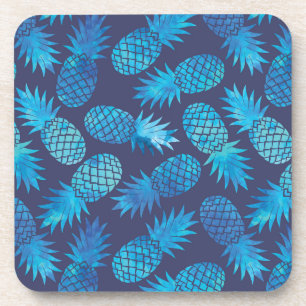 Blue Tie Dye Pineapples Coaster