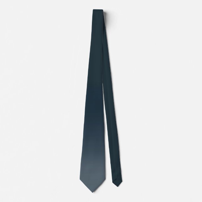 Blue Ties Simple Blue Wash Neckties Stylish Custom (Front)