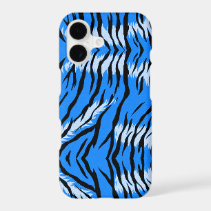 Blue Tiger Animal Skin Pattern Design
