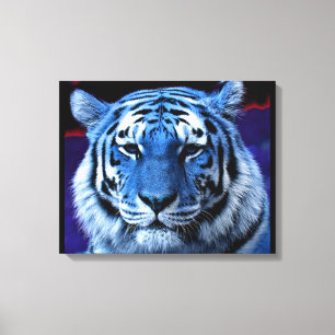 Blue Tiger Canvas Print