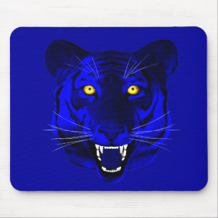 Blue Tiger Mouse Mat
