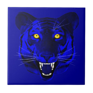 Blue Tiger Tile