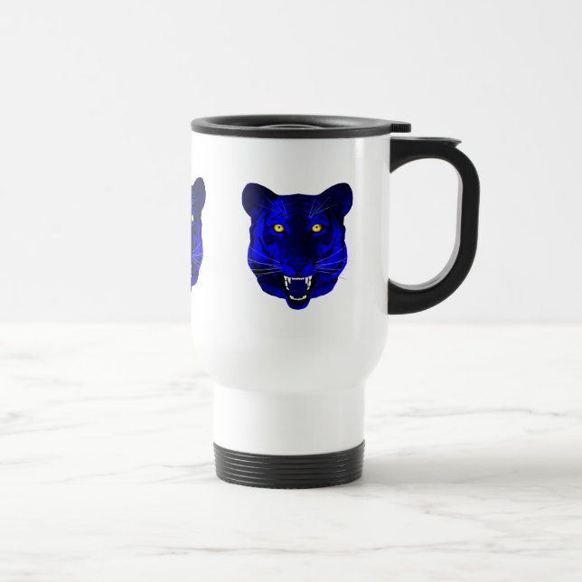 Blue Tiger Travel Mug (Right)