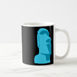 Blue Tiki Moai Easter Island Hawaiian Luau Gift Coffee Mug
