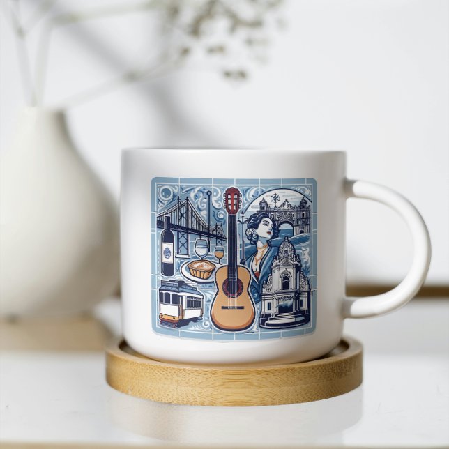 Blue tile about Lisbon and Portuguese culture Coffee Mug (Blue tile about Lisbon and Portuguese culture coffee mug
)