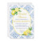 Blue Tile Italian Floral Lemon Bridal Shower