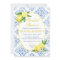 Blue Tile Italian Floral Lemon Bridal Shower