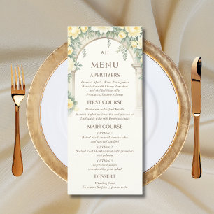 Blue Tile Italian Lemon Mediterranean Wedding Menu