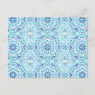 Blue Tile Mandala Postcard