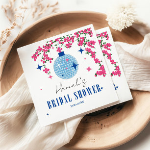 Blue Tile Santorini Greek/ Spanish themed bridal Napkin