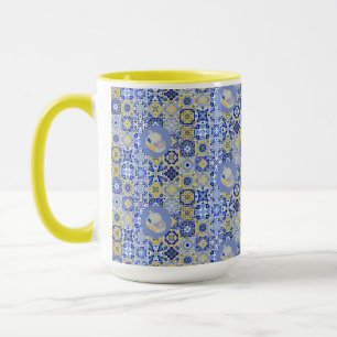 Blue Tiles and Sardines Mug