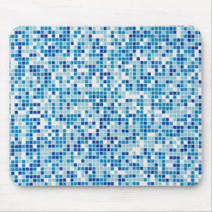 Blue tiles background mouse mat
