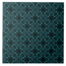 blue tiles - blue flowers tiles - Floral pattern 