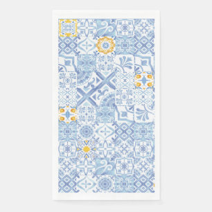 Blue tiles, Italian inspired  Napkin