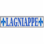Blue Tiles Lagniappe Standing Photo Sculpture<br><div class="desc">New Orleans Blue Tiles Sign Blue Tiles Lagniappe</div>