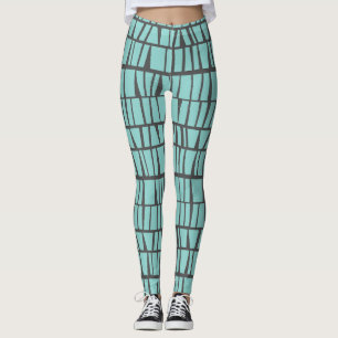 Blue Tiles Leggings