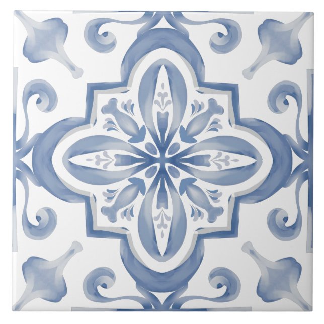 Blue tiles,mosaic,majolica, tile (Front)