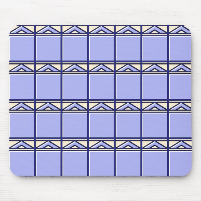 Blue Tiles Mouse Mat (Front)