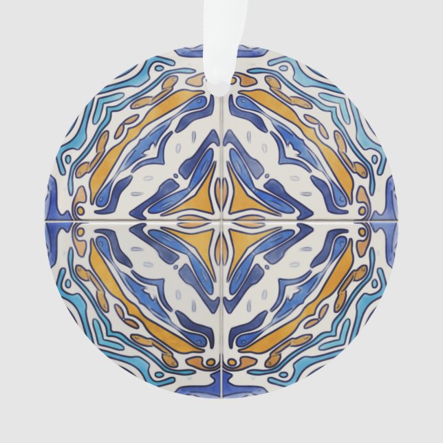 Blue Tiles Ornament (Front)
