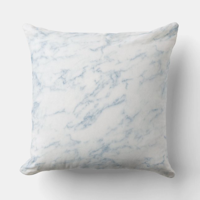 Blue tint faux marble cushion (Front)