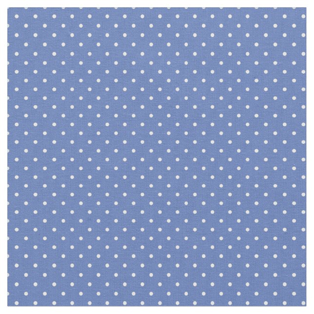 Blue Tiny Dots Fabric (Close Up)