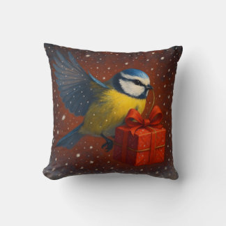 Blue Tit Bird - Holidays - Pillow