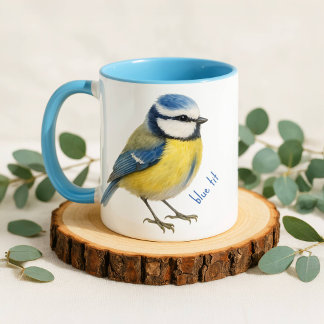 Blue Tit Bird Mug Nature Lover Gift
