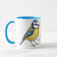 Blue Tit Bird Mug Nature Lover Gift