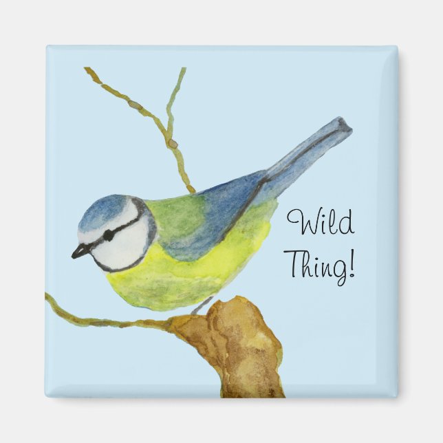 Blue Tit Magnet (Front)