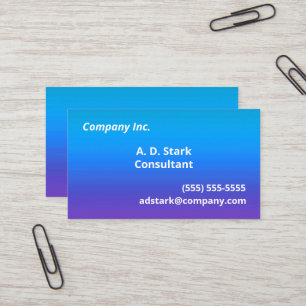 Blue to Purple Gradient Business Cards