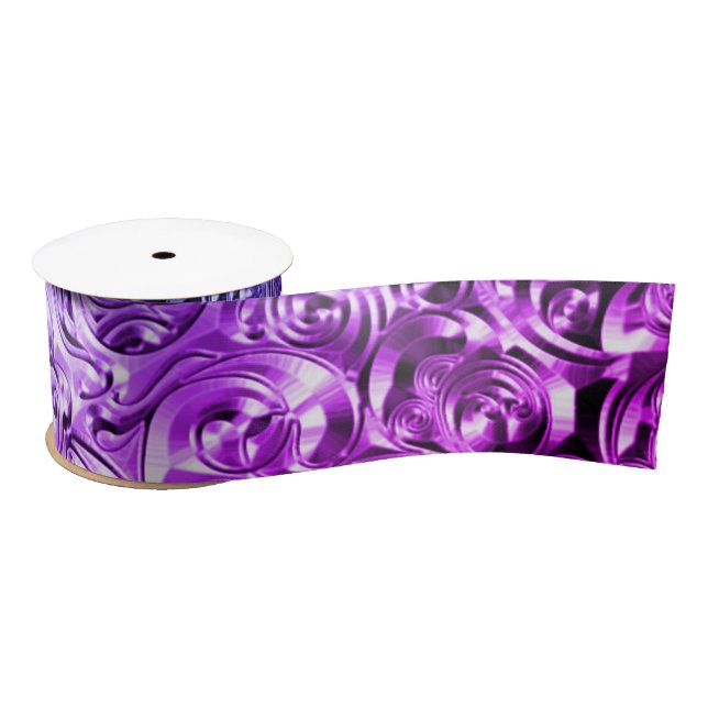 Blue to Purple Gradient Satin Ribbon (Spool)