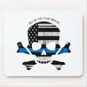 Blue to the Bone (colour) Mouse Mat