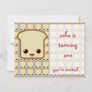 blue toast invitation birthday party