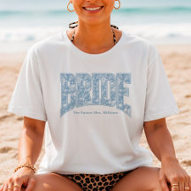 Blue Toile BRIDE Engagement Shower Bach Party