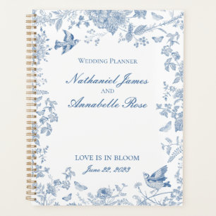 Blue Toile De Jouy Vintage Floral Wedding Planner